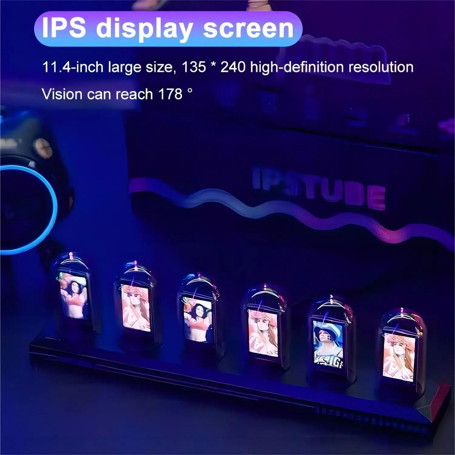 RGB Tube Clock With App Control And Custom Display 2