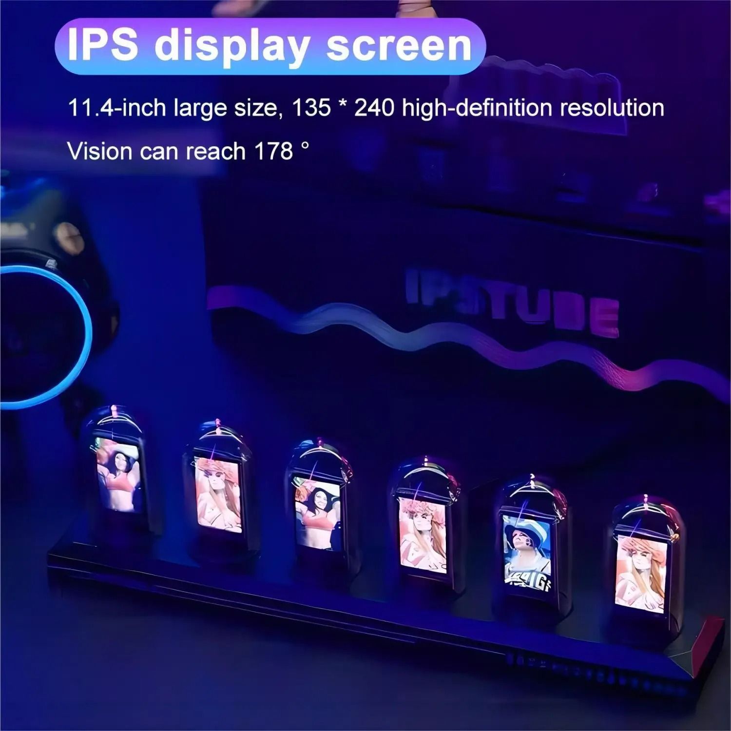 RGB Tube Clock With App Control And Custom Display 2