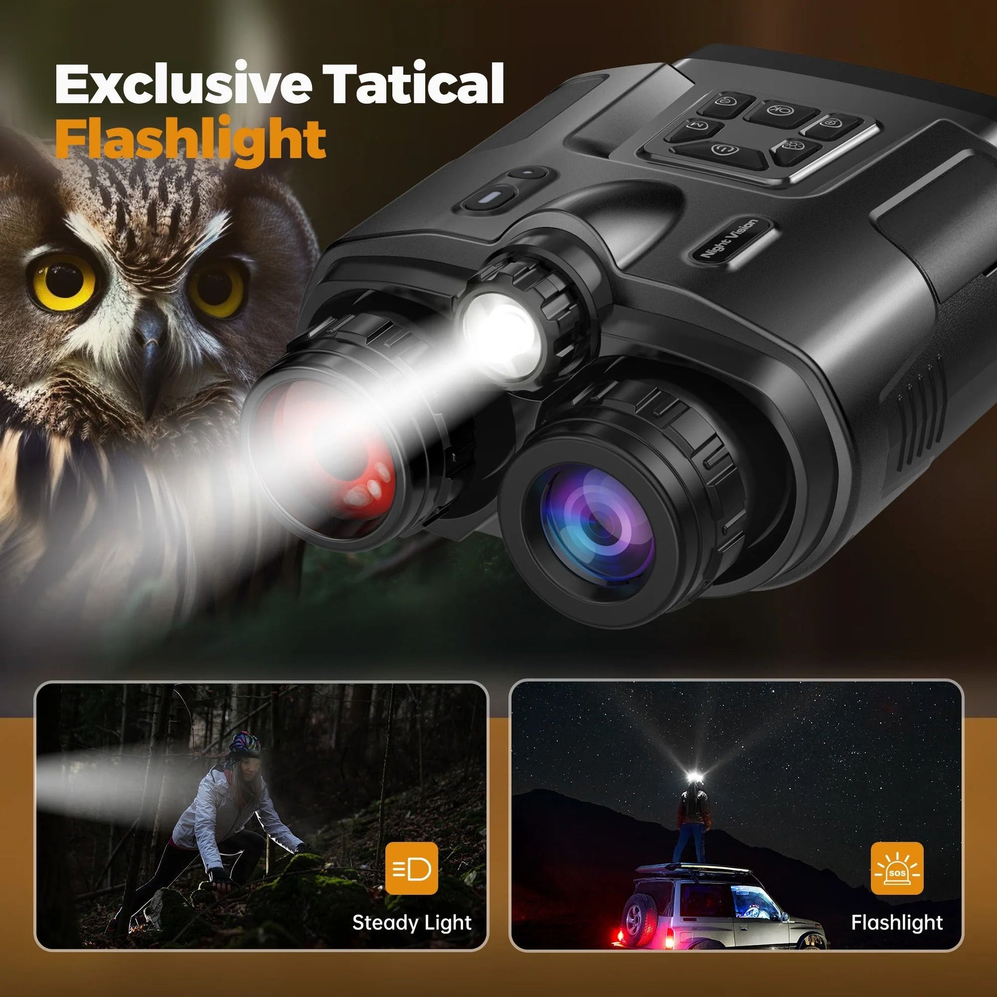 Digital Infrared Night Vision Binoculars With Rechargeable Power 5