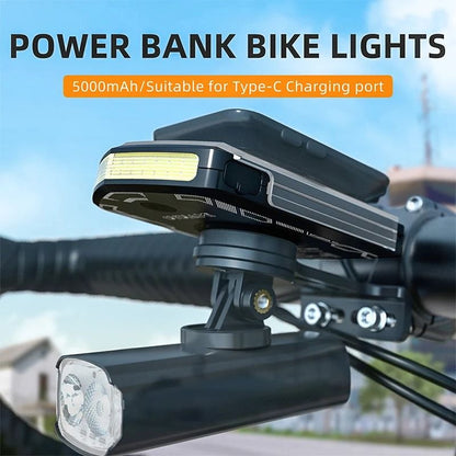 Bicycle Daylight Headlight With 5000 MAh Battery For Enhanced Safety 2