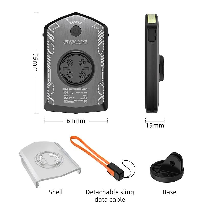 Bicycle Daylight Headlight With 5000 MAh Battery For Enhanced Safety 6