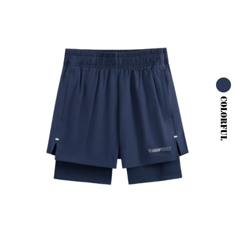 DRUR Women Running Shorts High Waist Quick Dry 2in1 Athletic Shorts With Pocket 7