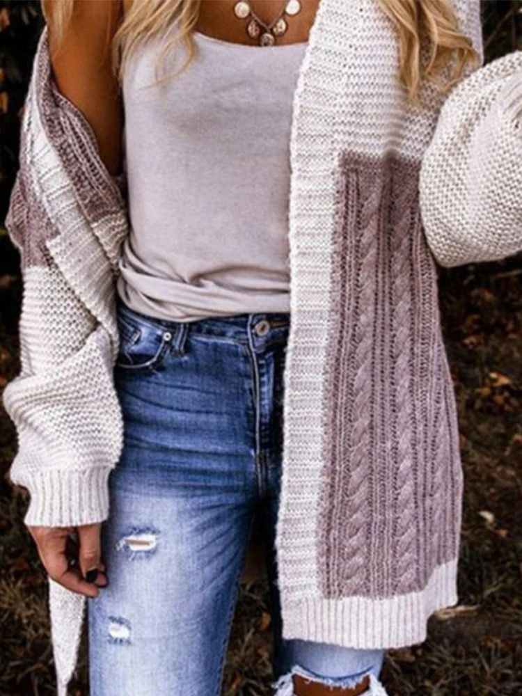 Womens Gradient Knit Cardigan Sweater Long Sleeve Warm Winter Coat 1