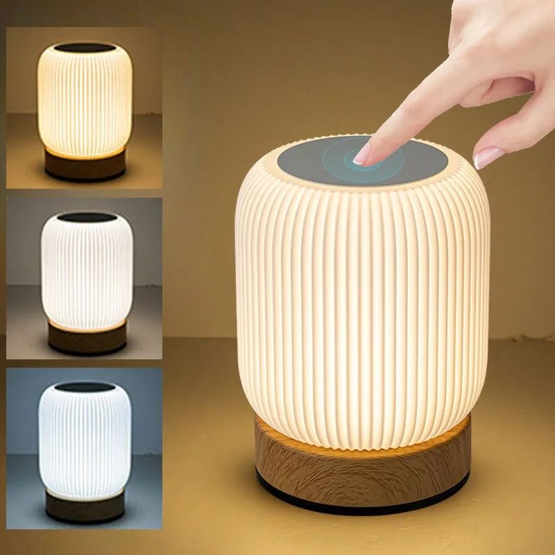Portable Touch-Sensitive Night Lamp with Three Color Modes