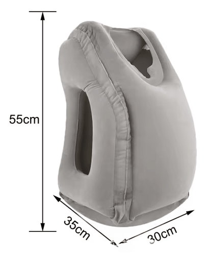 RestEase Inflatable Travel Pillow With Chin Support 9