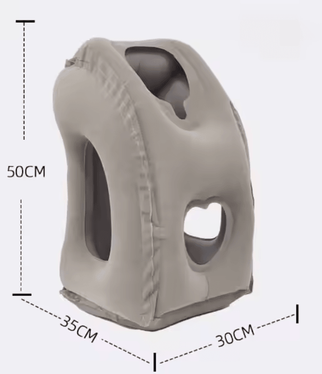 RestEase Inflatable Travel Pillow With Chin Support 8