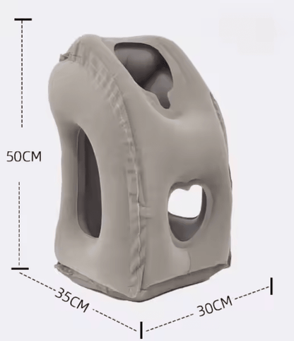 RestEase Inflatable Travel Pillow With Chin Support 8