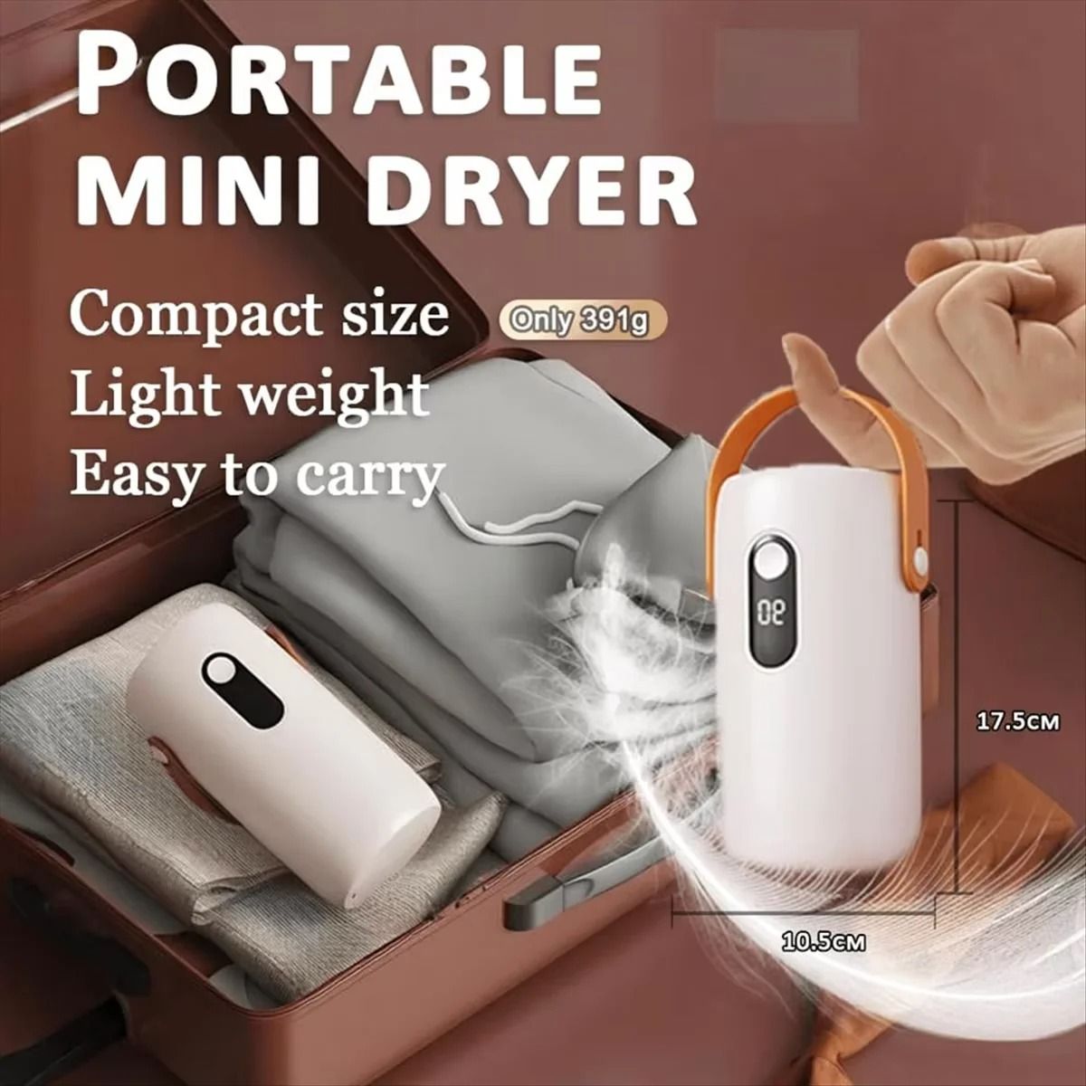 Portable Foldable Electric Clothes Dryer for Quick & Compact Drying