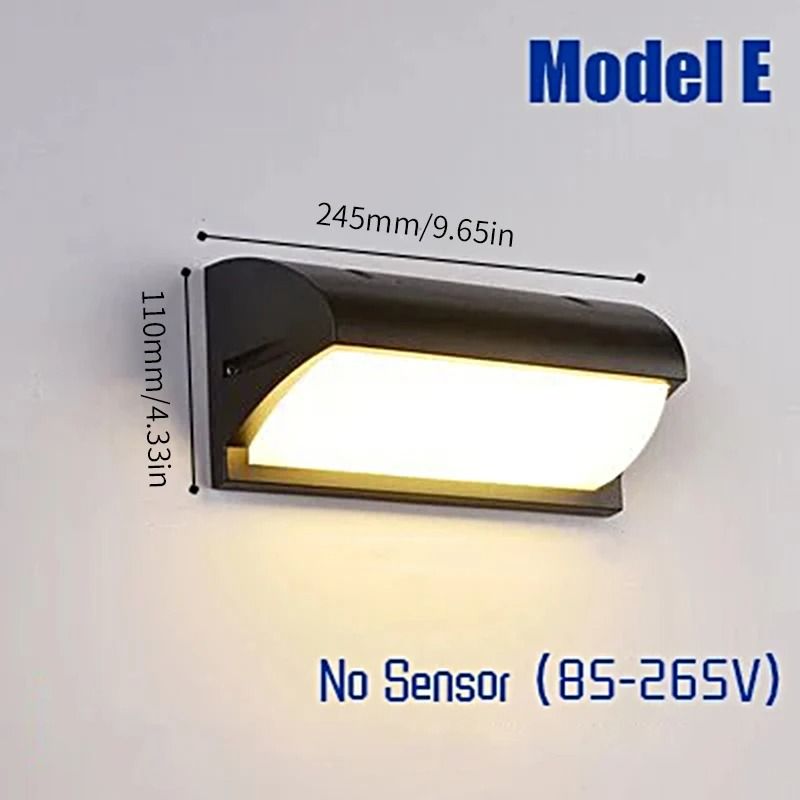 LED Motion Sensor Outdoor Wall Light For Porch Garden And Balcony 6