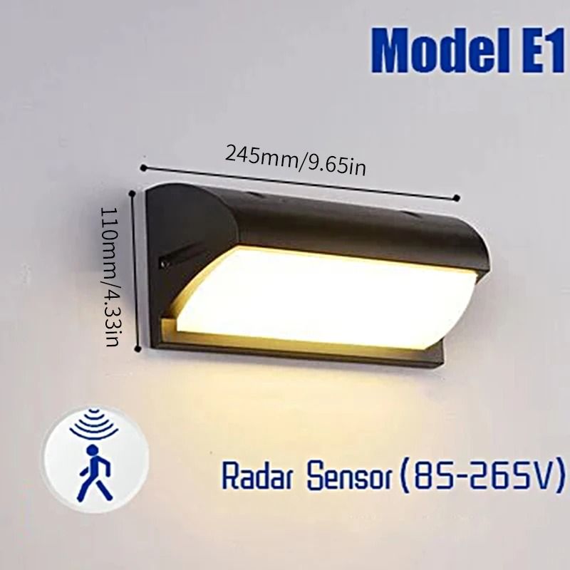 LED Motion Sensor Outdoor Wall Light For Porch Garden And Balcony 7