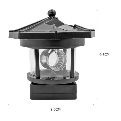 Lighthouse Shape Solar LED Rotating Beacon 5