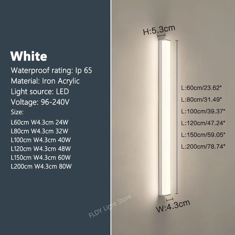 Modern Waterproof Outdoor LED Wall Light 7