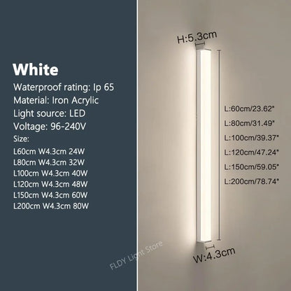 Modern Waterproof Outdoor LED Wall Light 7