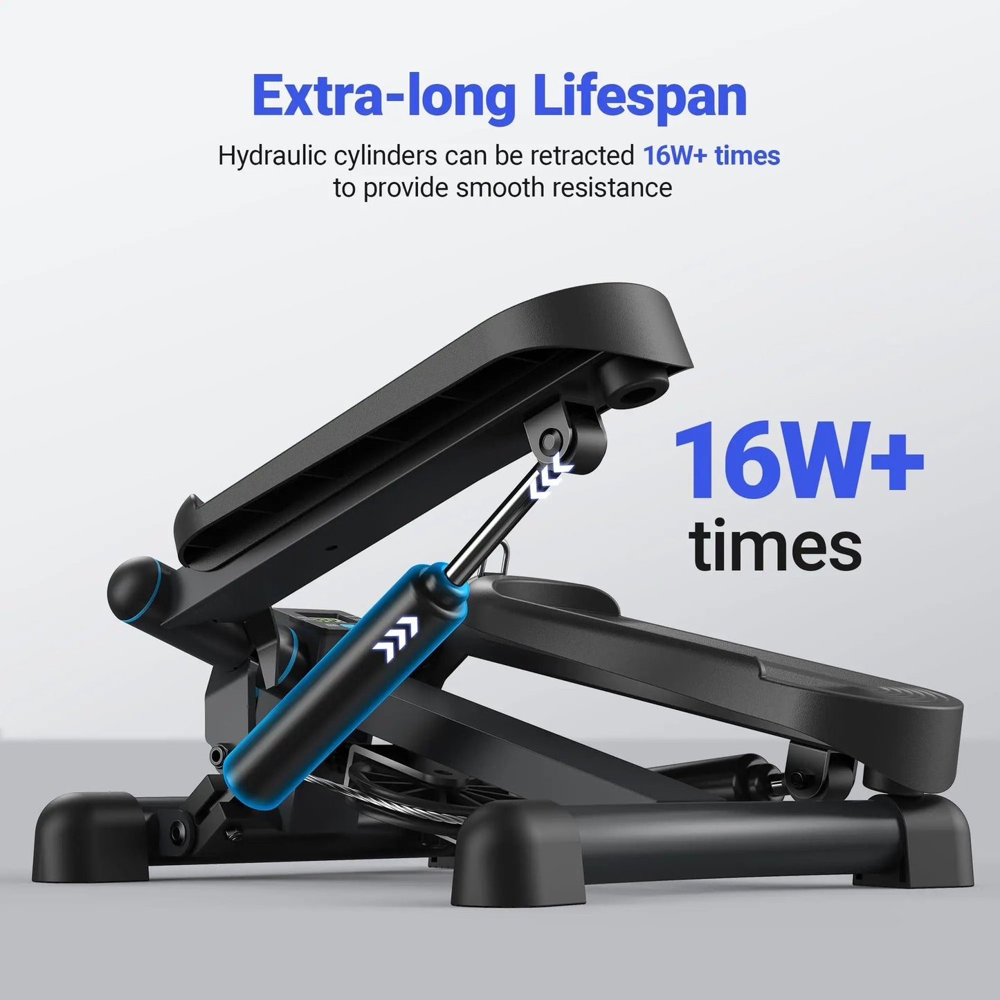 Compact Twist Stepper With Resistance Bands 4