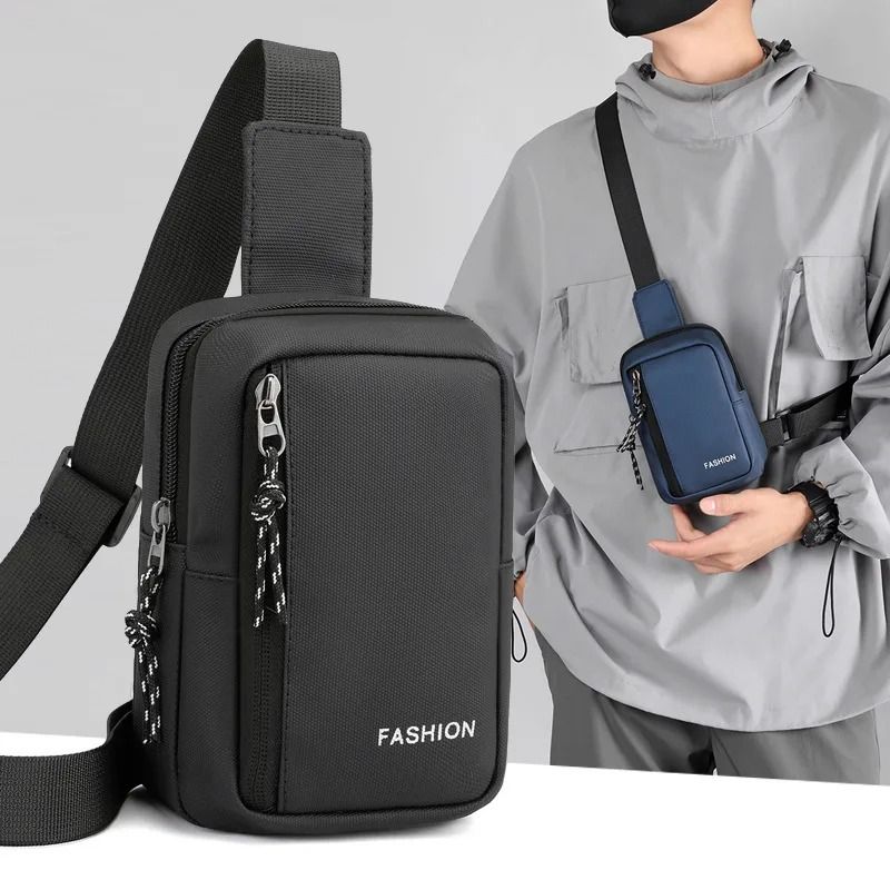 Casual Oxford Crossbody Bag for Men with Adjustable Shoulder Strap