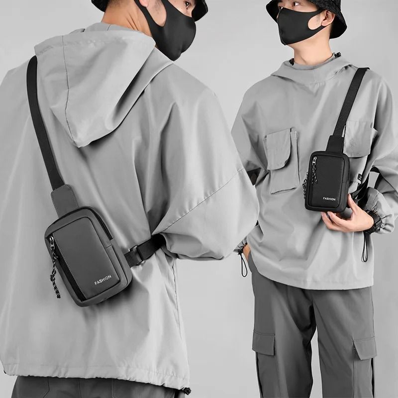 Casual Oxford Crossbody Bag For Men With Adjustable Shoulder Strap 2