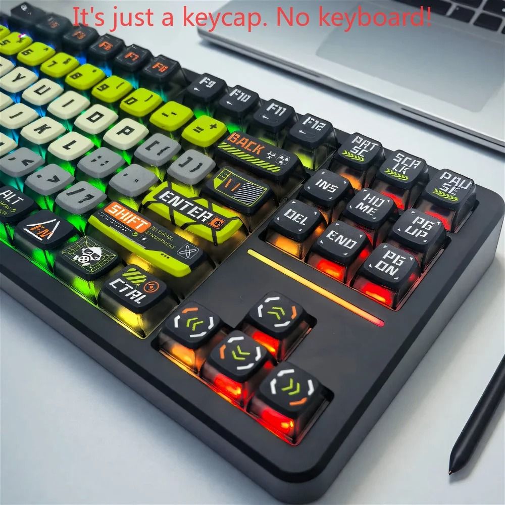 Translucent 125 Key Mechanical Keyboard Keycap Set 3