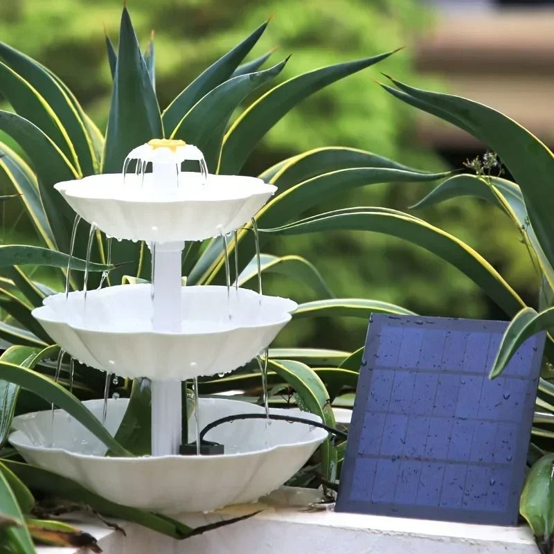 Solar Bird Bath Fountain Kit 2