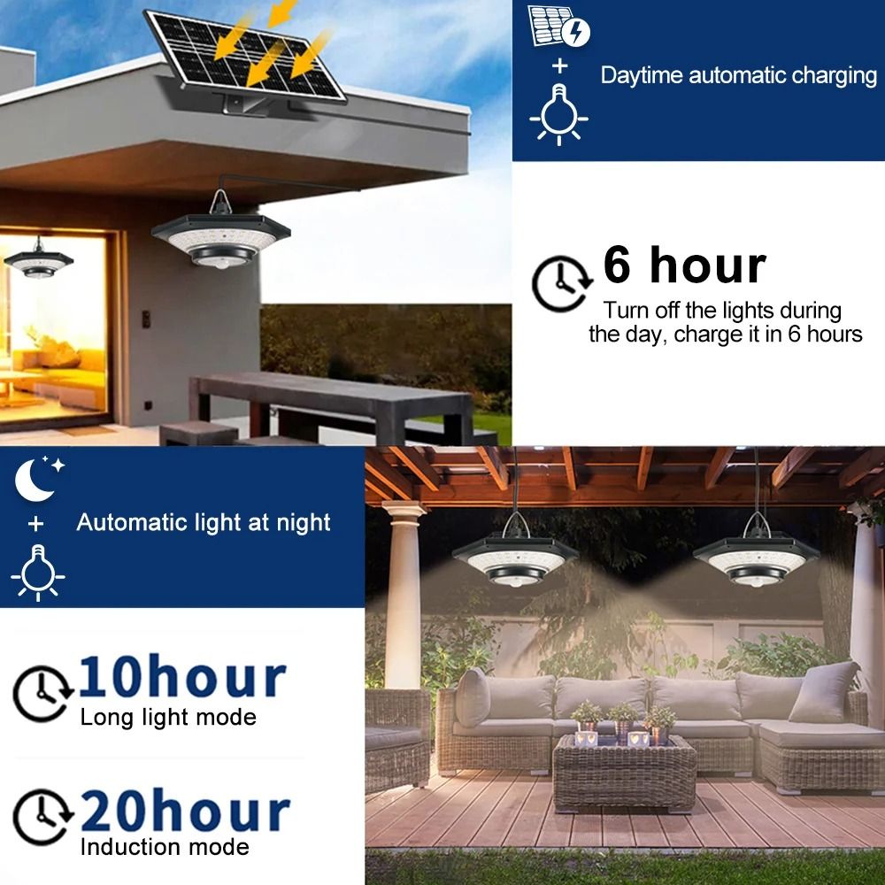 Solar Pendant Motion Sensor LED Light 1