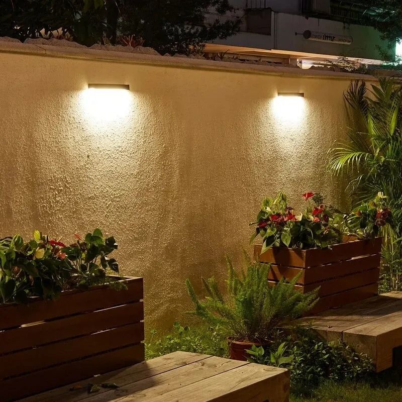 LED Solar Magnetic Wall Light Waterproof Outdoor Night Lamp For Garden Patio Yard Path 4