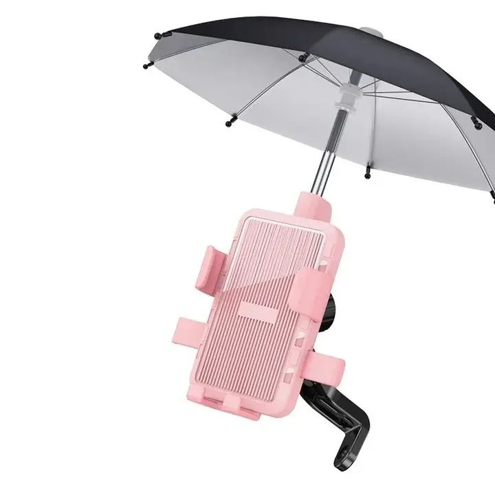 Outdoor Motorcycle Phone Holder With Sun And Rain Shade 9