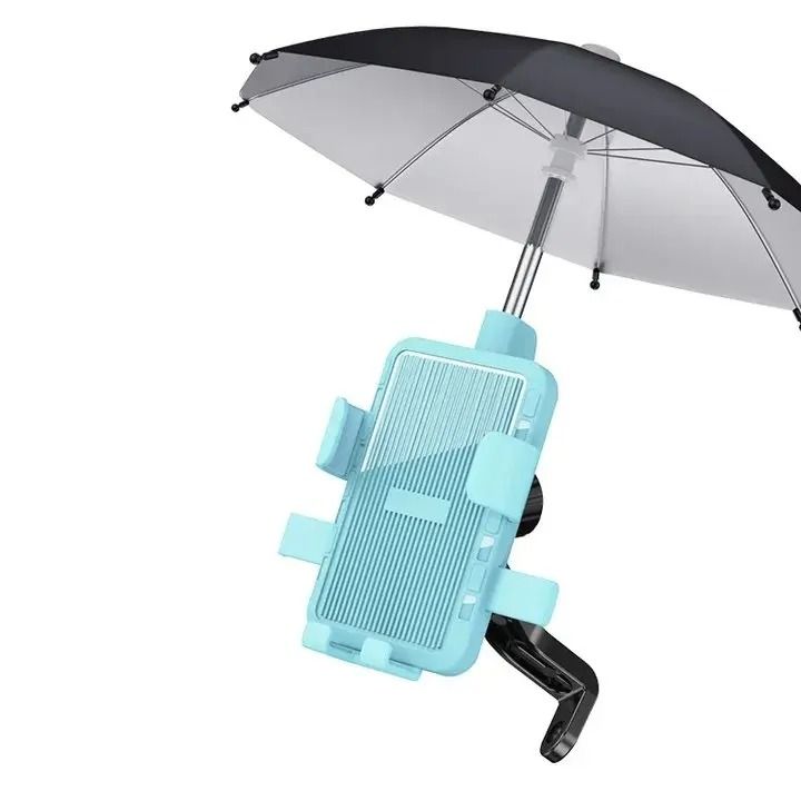 Outdoor Motorcycle Phone Holder With Sun And Rain Shade 10