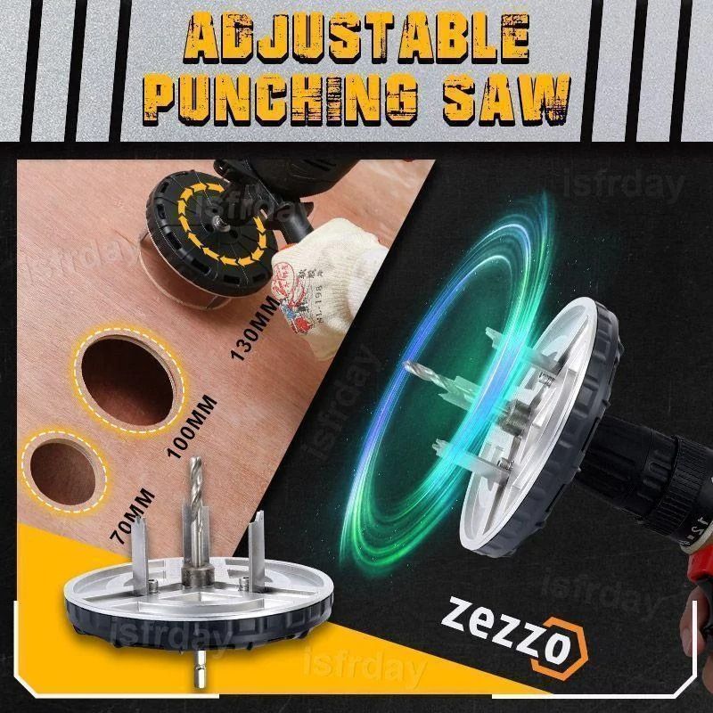 Adjustable Hole Saw Tool for Interior Renovation