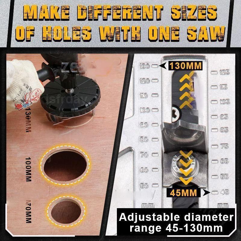 Adjustable Hole Saw Tool For Interior Renovation 4