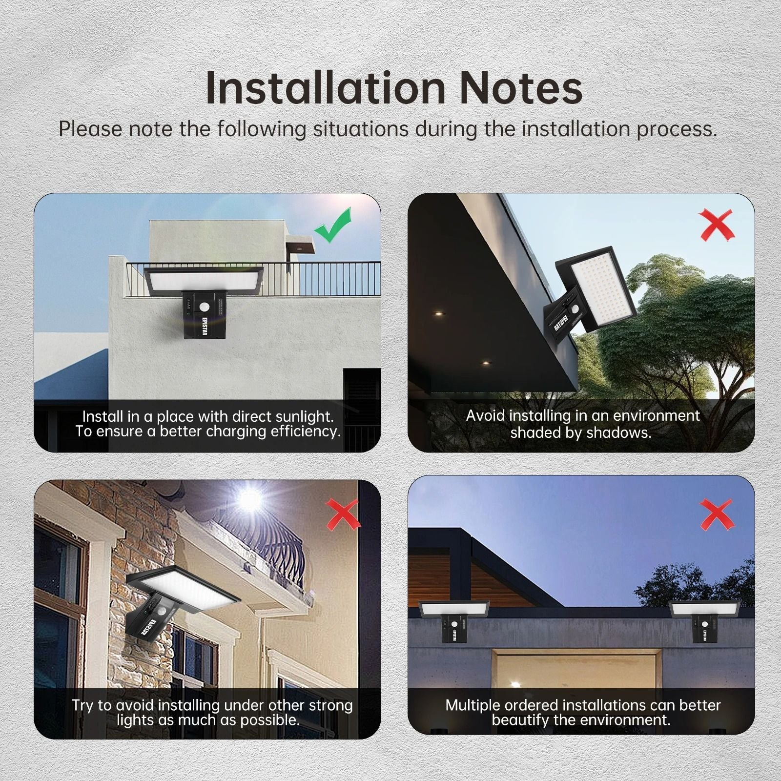 Solar Motion Sensor Flood Wall Light With Three Color Modes 3