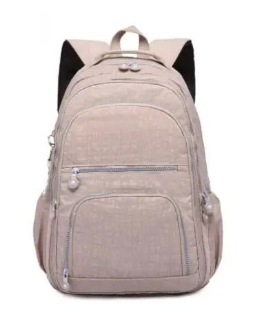 Aesthetic Waterproof Nylon School Backpack For Women And Teen Girls With Multiple Sizes 14