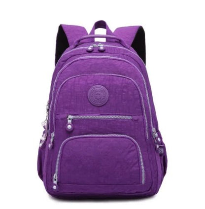 Aesthetic Waterproof Nylon School Backpack For Women And Teen Girls With Multiple Sizes 17