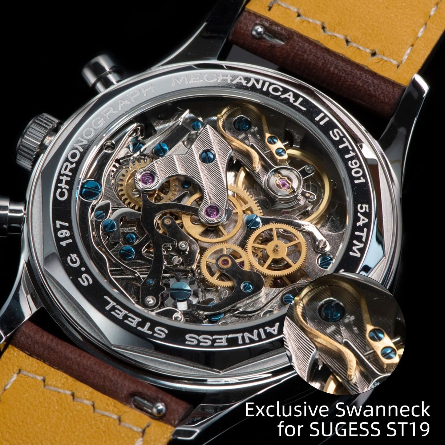 Mechanical Pilot Chronograph Watch