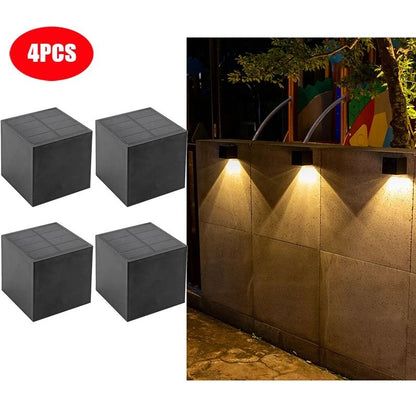 Solar LED Square Wall Light For Garden And Fence 8