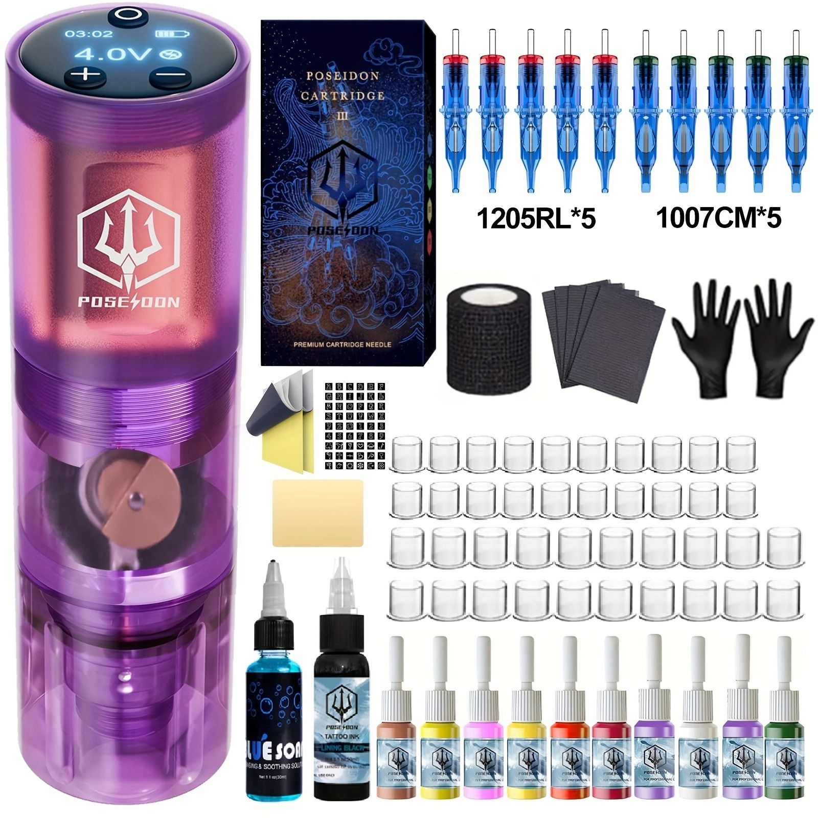 Wireless Tattoo Power Kit For Permanent Makeup 6