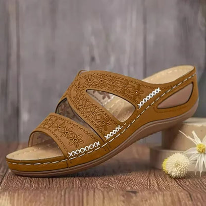 HeritageStep Orthopedic Vintage Wedge Sandals 3