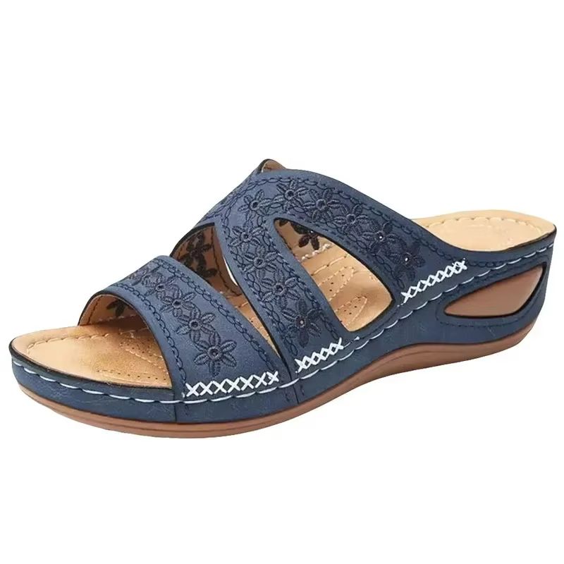 HeritageStep Orthopedic Vintage Wedge Sandals 6