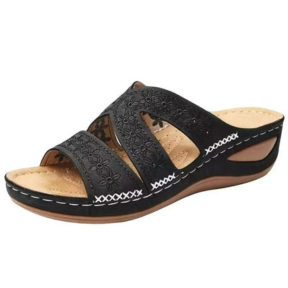HeritageStep Orthopedic Vintage Wedge Sandals 7