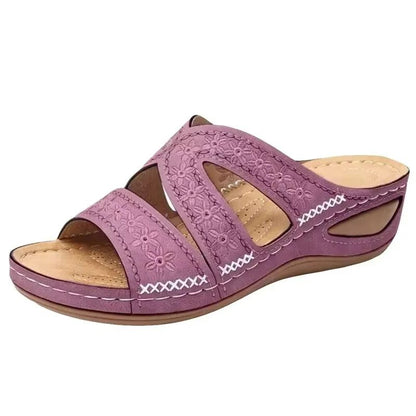 HeritageStep Orthopedic Vintage Wedge Sandals 11