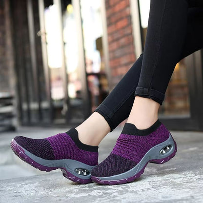 AirLift Womens Breathable Platform Mesh Sneakers 4