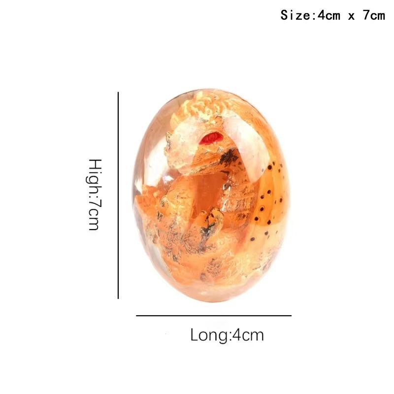 MythicCore Lava Dragon Egg Sculpture  Crystal Resin Fantasy Decor 4