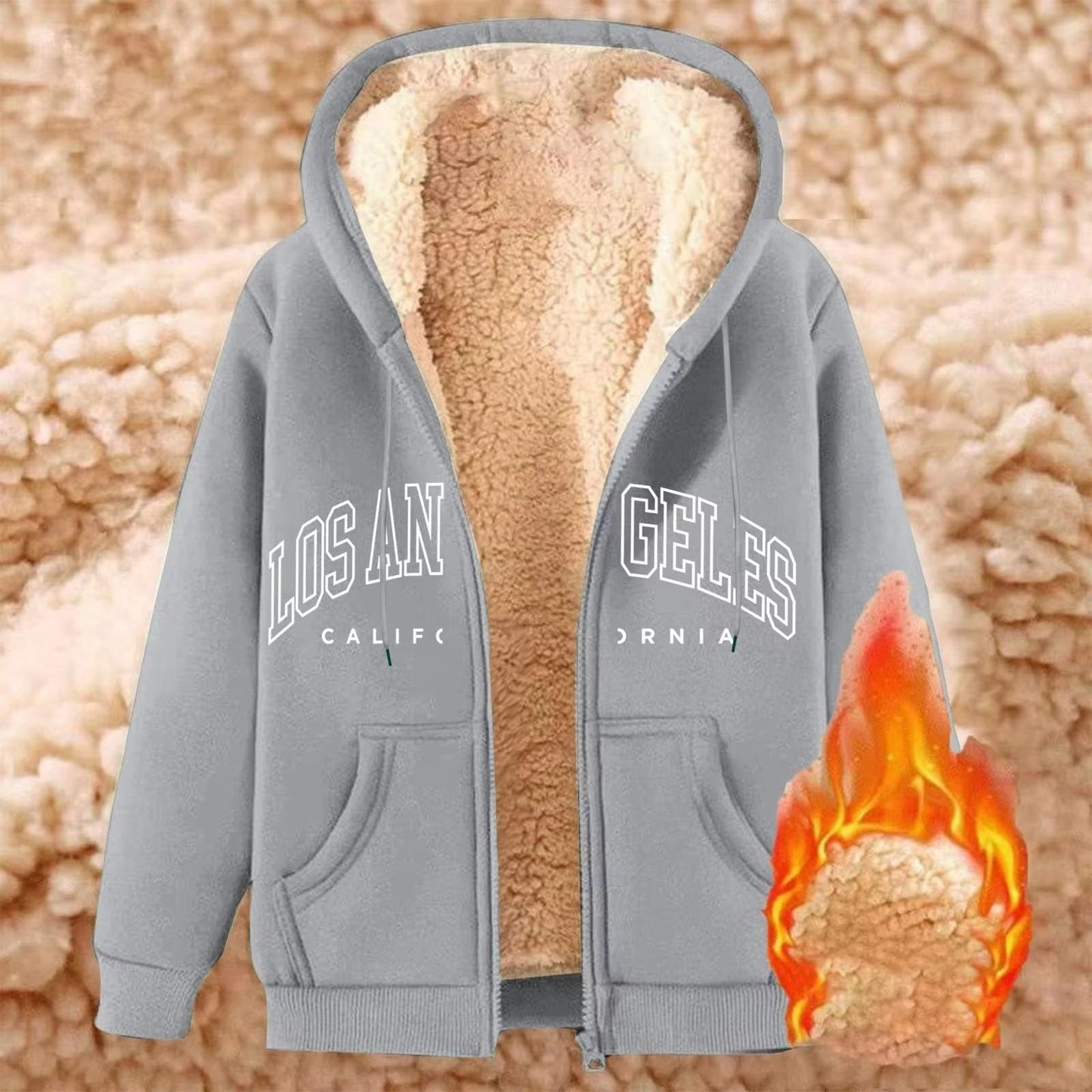CozyCurve PlusSize Fleece Zip Hoodie M5XL 10