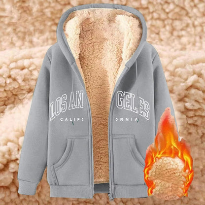 CozyCurve PlusSize Fleece Zip Hoodie M5XL 10