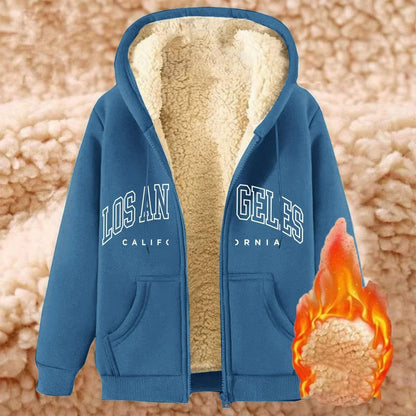 CozyCurve PlusSize Fleece Zip Hoodie M5XL 18
