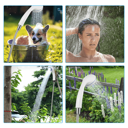 Portable Camping Shower Pump USB Rechargeable Outdoor Shower Head 1