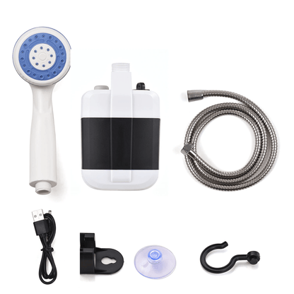 Portable Camping Shower Pump USB Rechargeable Outdoor Shower Head 2