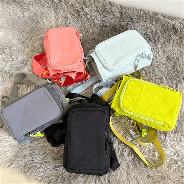 ActiveFlow Crossbody Water Bottle & Phone Bag Waterproof Nylon Sling