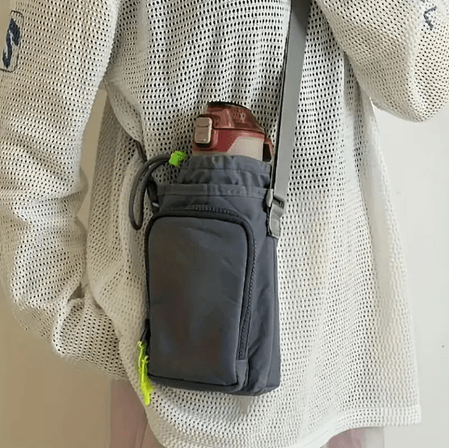 ActiveFlow Crossbody Water Bottle  Phone Bag Waterproof Nylon Sling 6