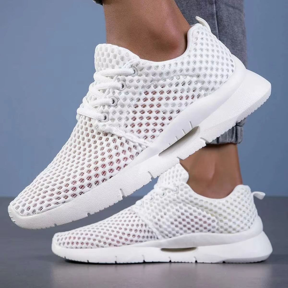 MeshGlide Mens LaceFree Breathable Driving Sneakers 1