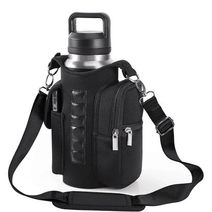 MagnaHydrate Magnetic Water Bottle Carrier with Phone Pocket