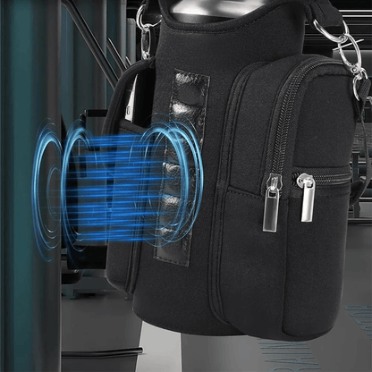 MagnaHydrate Magnetic Water Bottle Carrier With Phone Pocket 4